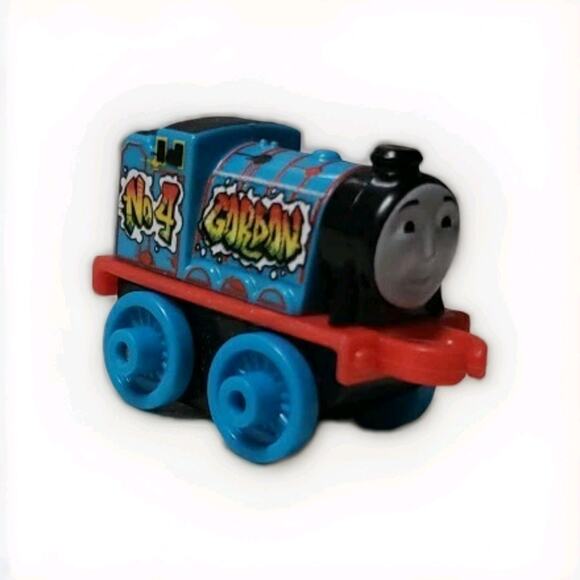 Thomas & Friends Minis Graffiti Gordon (No. 4) – Blue Body, Spray-Painted Vibe – - Picture 2 of 6